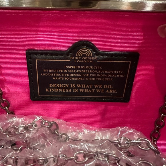 NIB NWT KURT GEIGER RAINBOW STONES CLUTCH/Crossbody - Picture 4 of 5